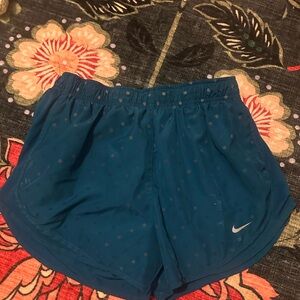 3/$25 Nike Teal Polka Dot Running Shorts Size XS (See Measurements)